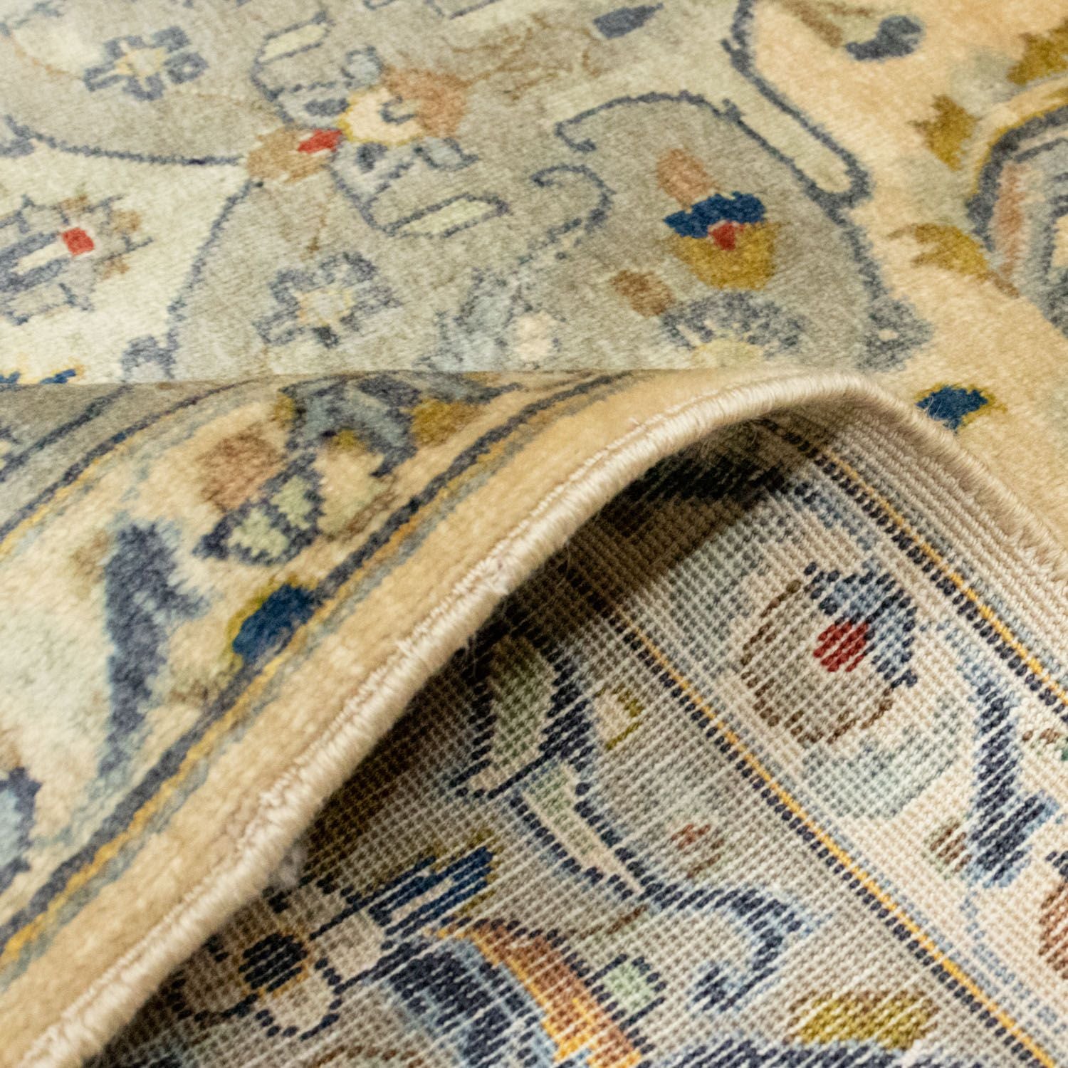 Alfombra persa - Keshan - 212 x 150 cm - beige