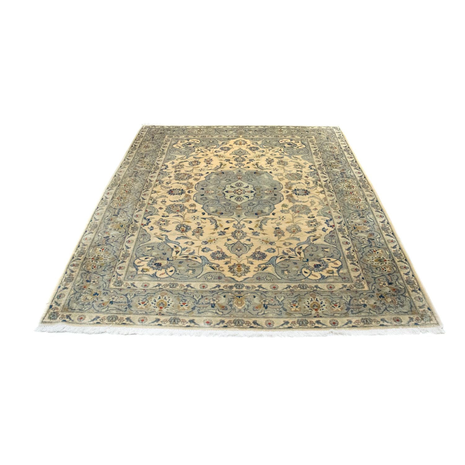 Alfombra persa - Keshan - 212 x 150 cm - beige