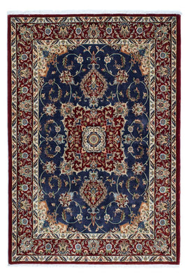 Alfombra persa - Ghom - 193 x 133 cm - azul oscuro