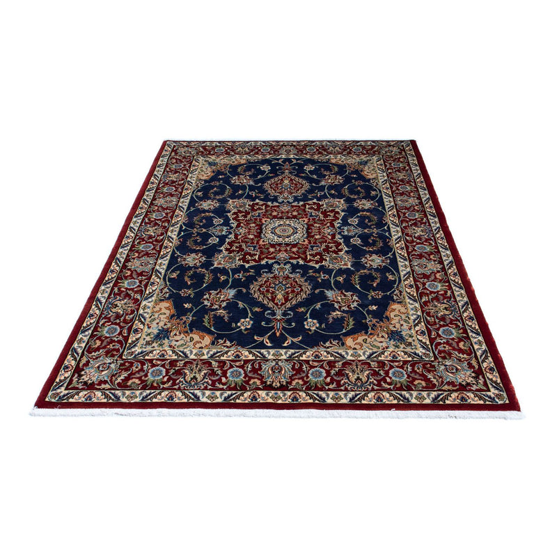 Alfombra persa - Ghom - 193 x 133 cm - azul oscuro