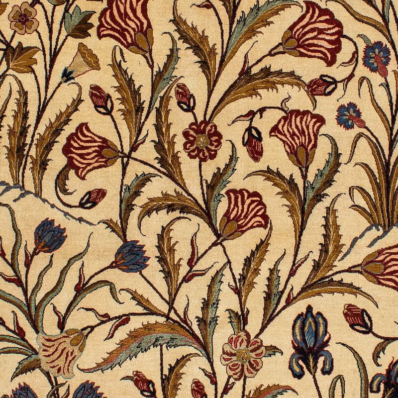 Alfombra persa - Ghom - 206 x 142 cm - marrón claro