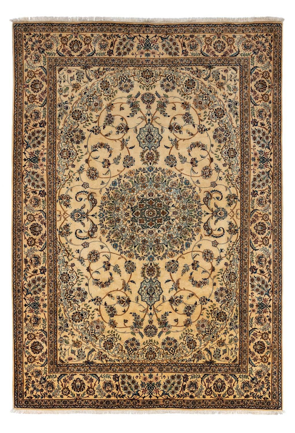 Alfombra persa - Nain - 359 x 241 cm - beige