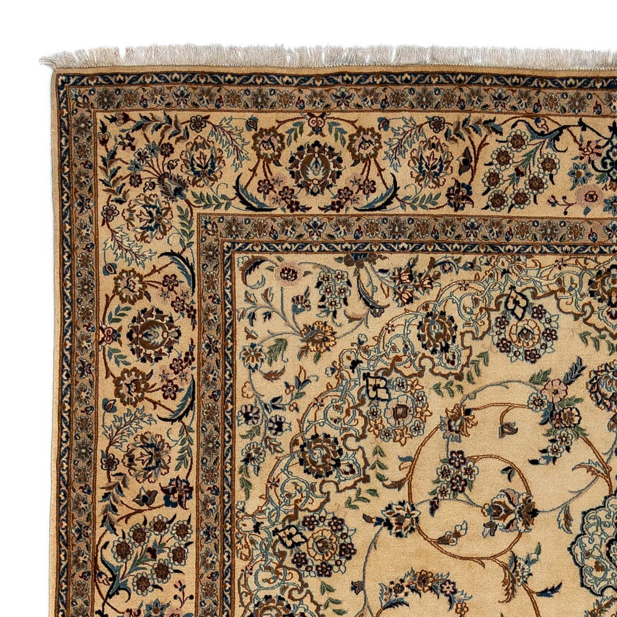 Alfombra persa - Nain - 359 x 241 cm - beige