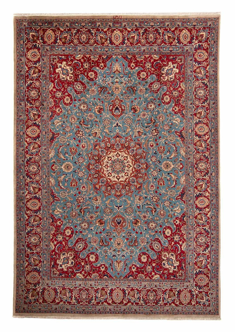 Alfombra persa - Clásica - 344 x 245 cm - turquesa