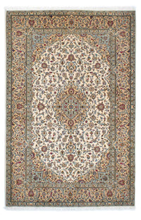 Alfombra persa - Keshan - 216 x 142 cm - beige
