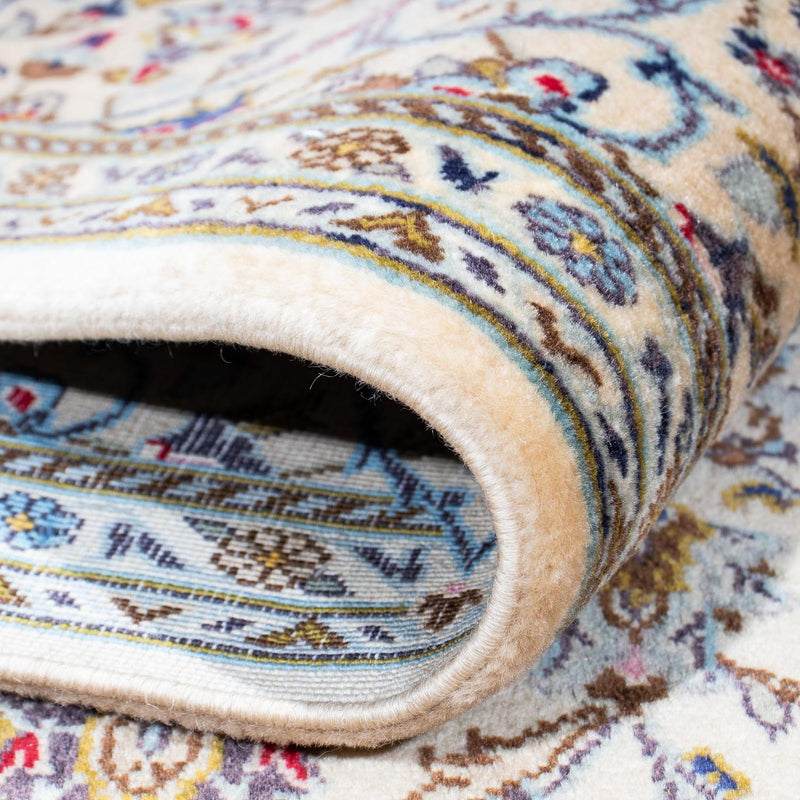 Alfombra persa - Keshan - 216 x 142 cm - beige