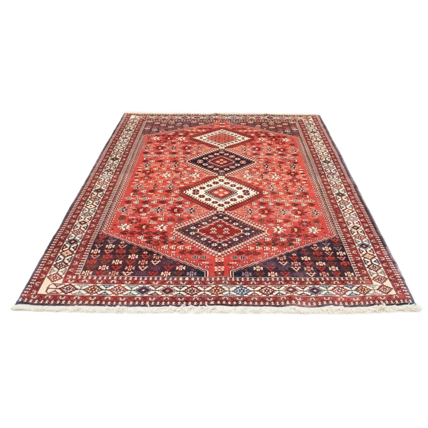 Alfombra persa - Nómada - 225 x 150 cm - rojo