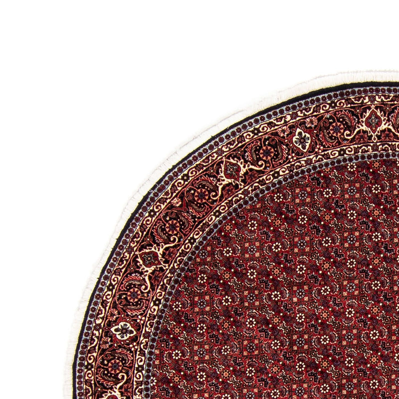 Alfombra persa - Bidjar redondo  - 200 x 200 cm - rojo oscuro