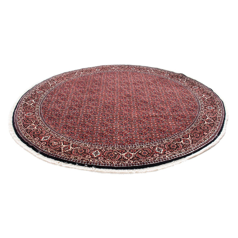 Alfombra persa - Bidjar redondo  - 200 x 200 cm - rojo oscuro