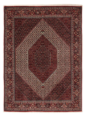 Alfombra persa - Bidjar - 267 x 201 cm - rojo oscuro