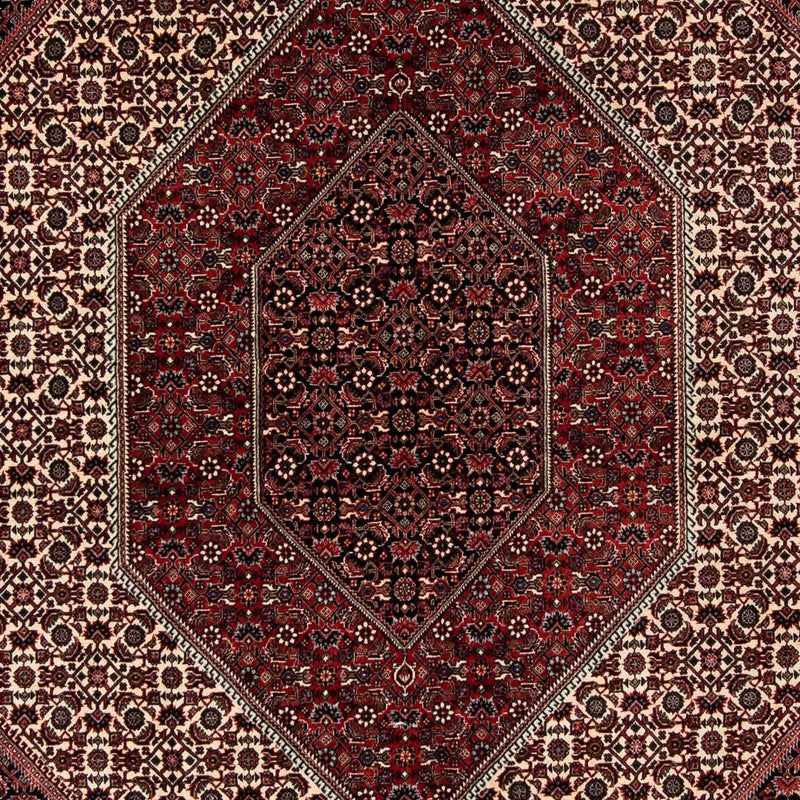 Alfombra persa - Bidjar - 267 x 201 cm - rojo oscuro