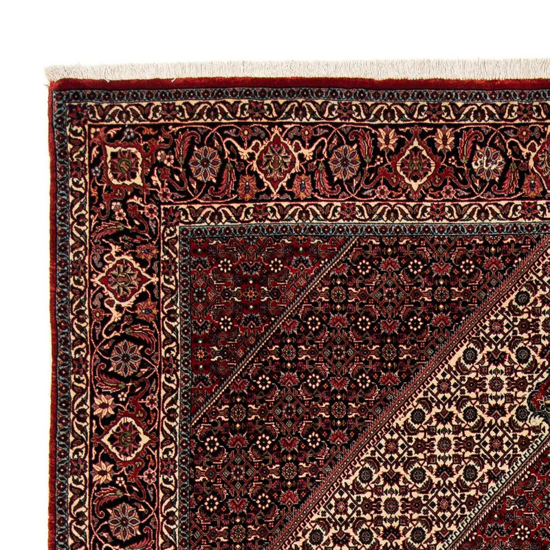 Alfombra persa - Bidjar - 267 x 201 cm - rojo oscuro