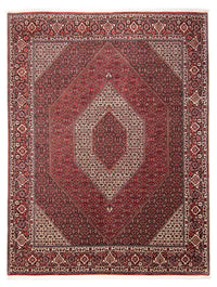 Alfombra persa - Bidjar - 297 x 250 cm - rojo oscuro