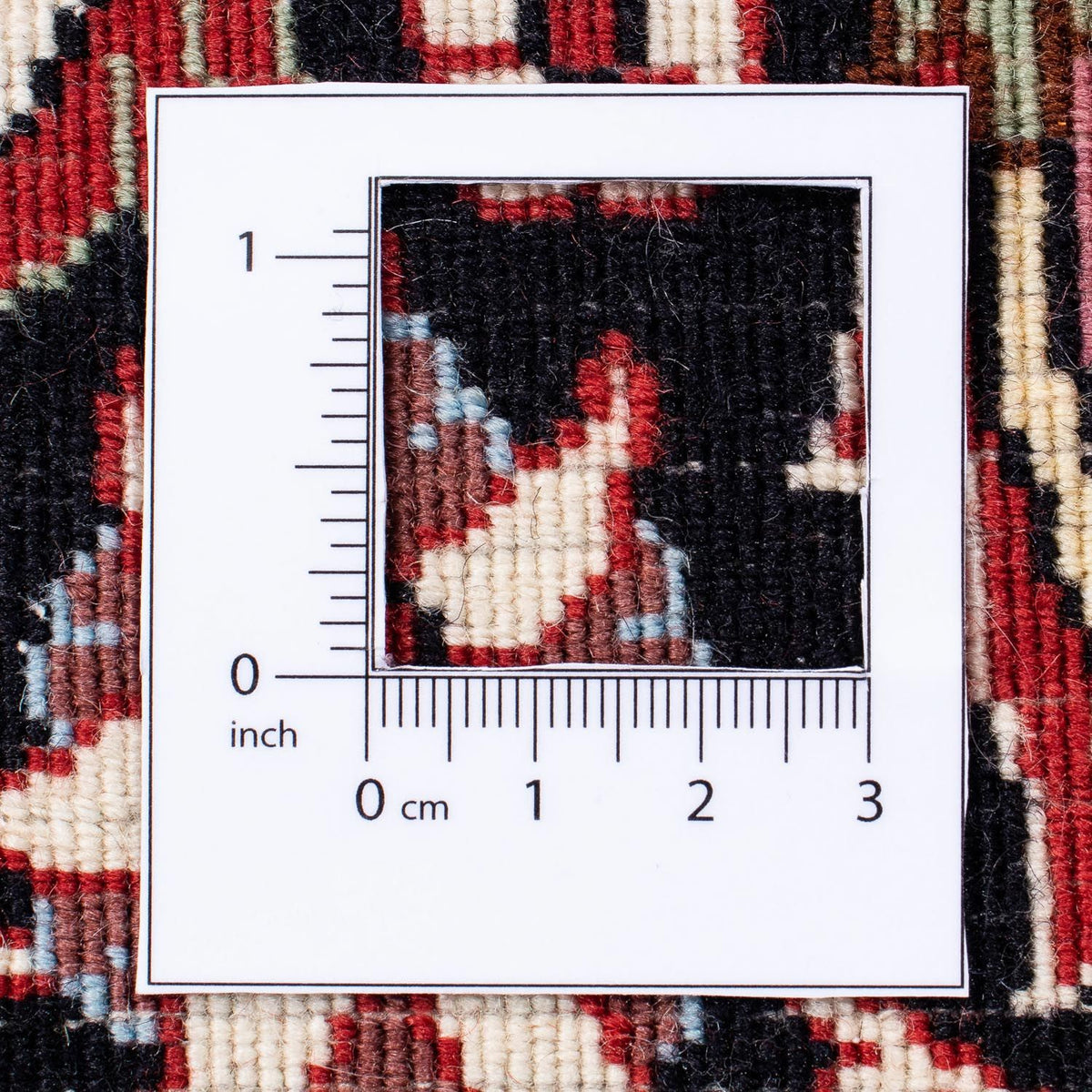 Alfombra persa - Bidjar - 297 x 250 cm - rojo oscuro