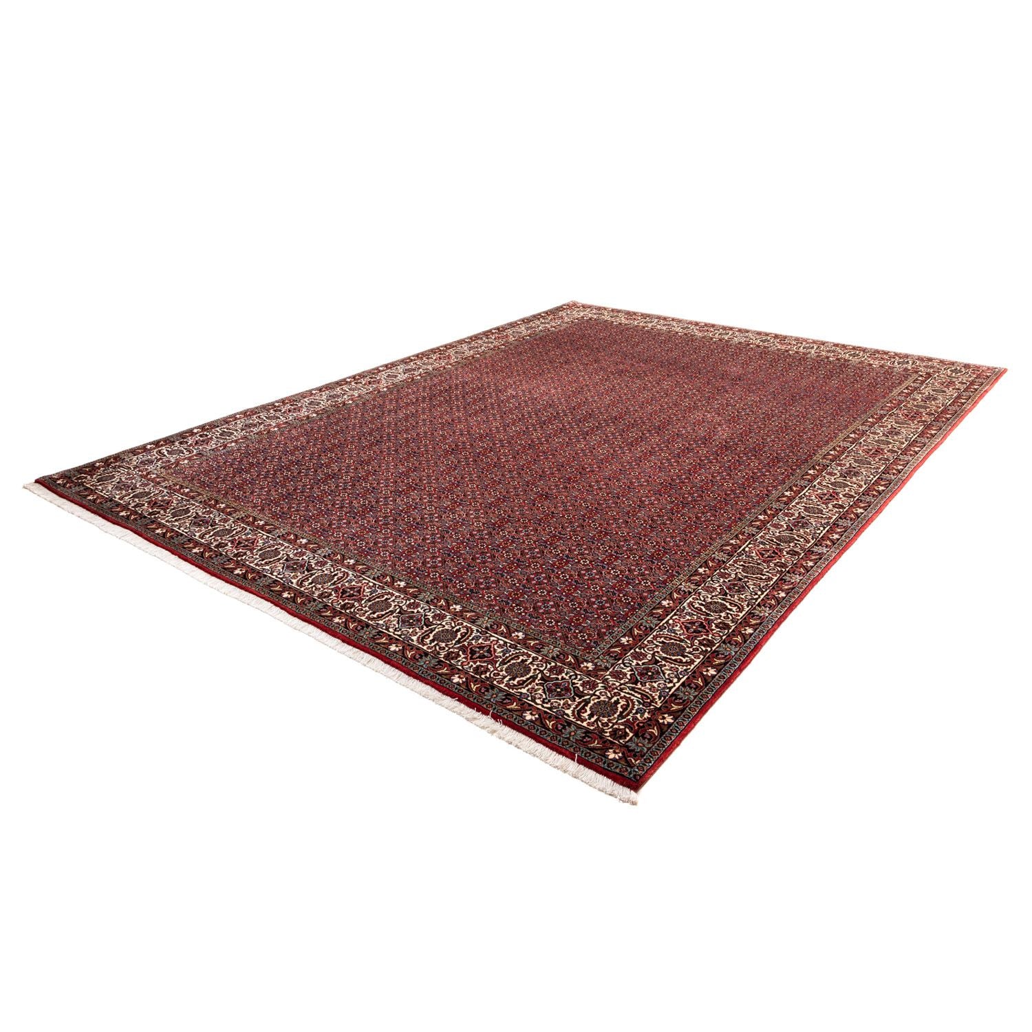 Alfombra persa - Bidjar - 340 x 252 cm - rojo