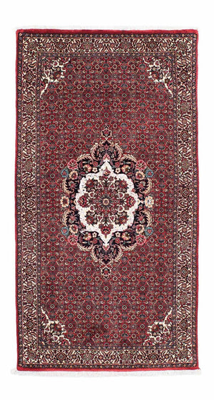 Alfombra de pasillo Alfombra persa - Bidjar - 190 x 100 cm - rojo