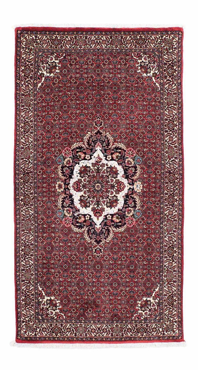 Alfombra de pasillo Alfombra persa - Bidjar - 190 x 100 cm - rojo