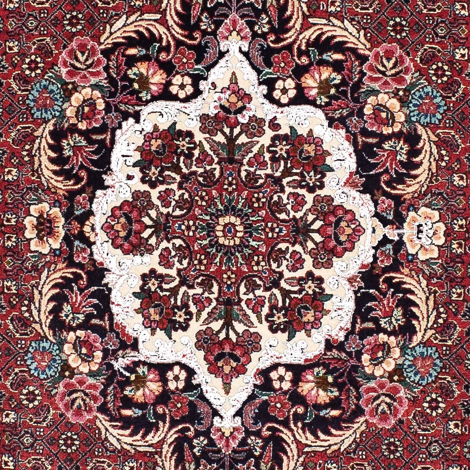 Alfombra de pasillo Alfombra persa - Bidjar - 190 x 100 cm - rojo