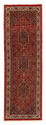 Alfombra de pasillo Alfombra persa - Bidjar - 277 x 80 cm - rojo oscuro