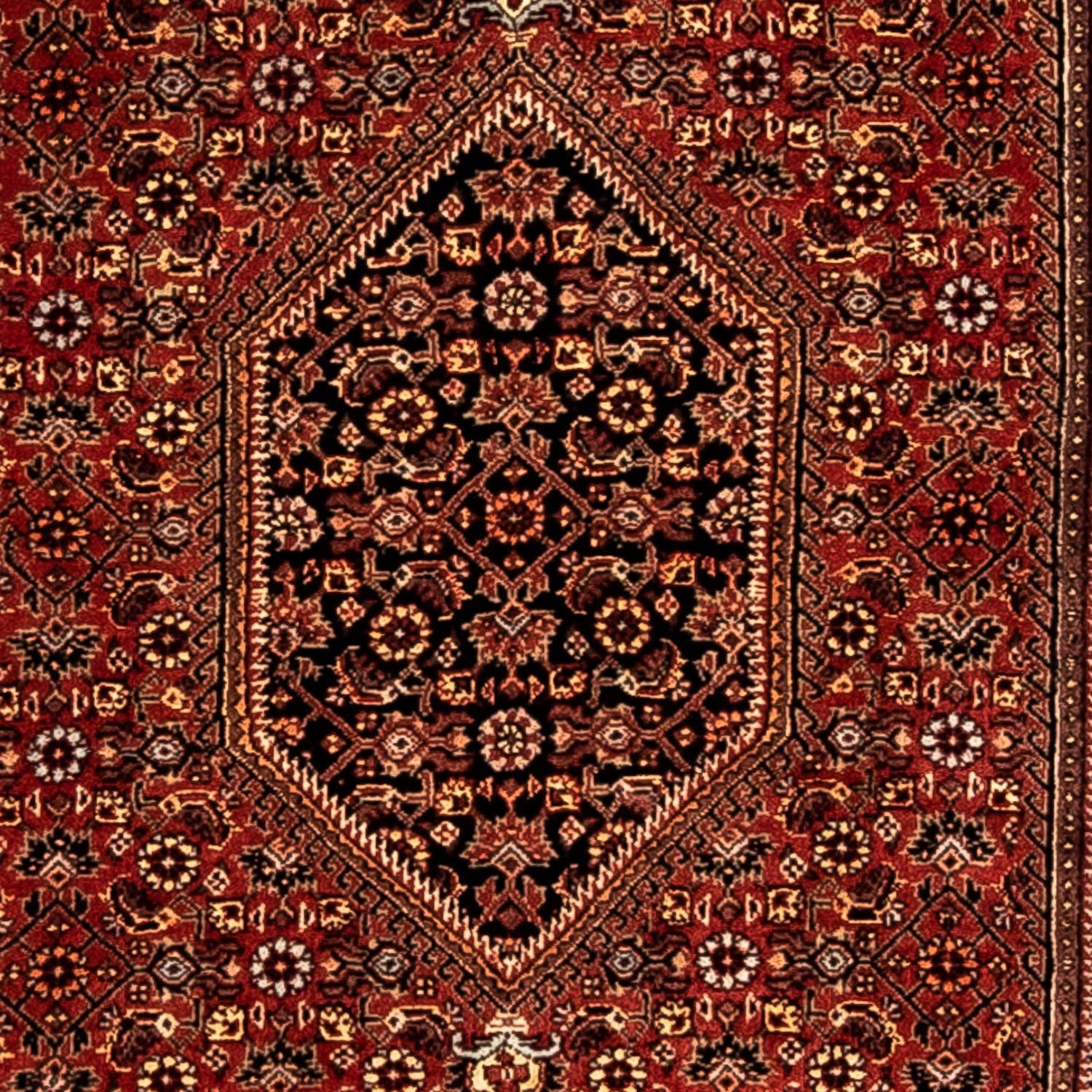 Alfombra de pasillo Alfombra persa - Bidjar - 277 x 80 cm - rojo oscuro