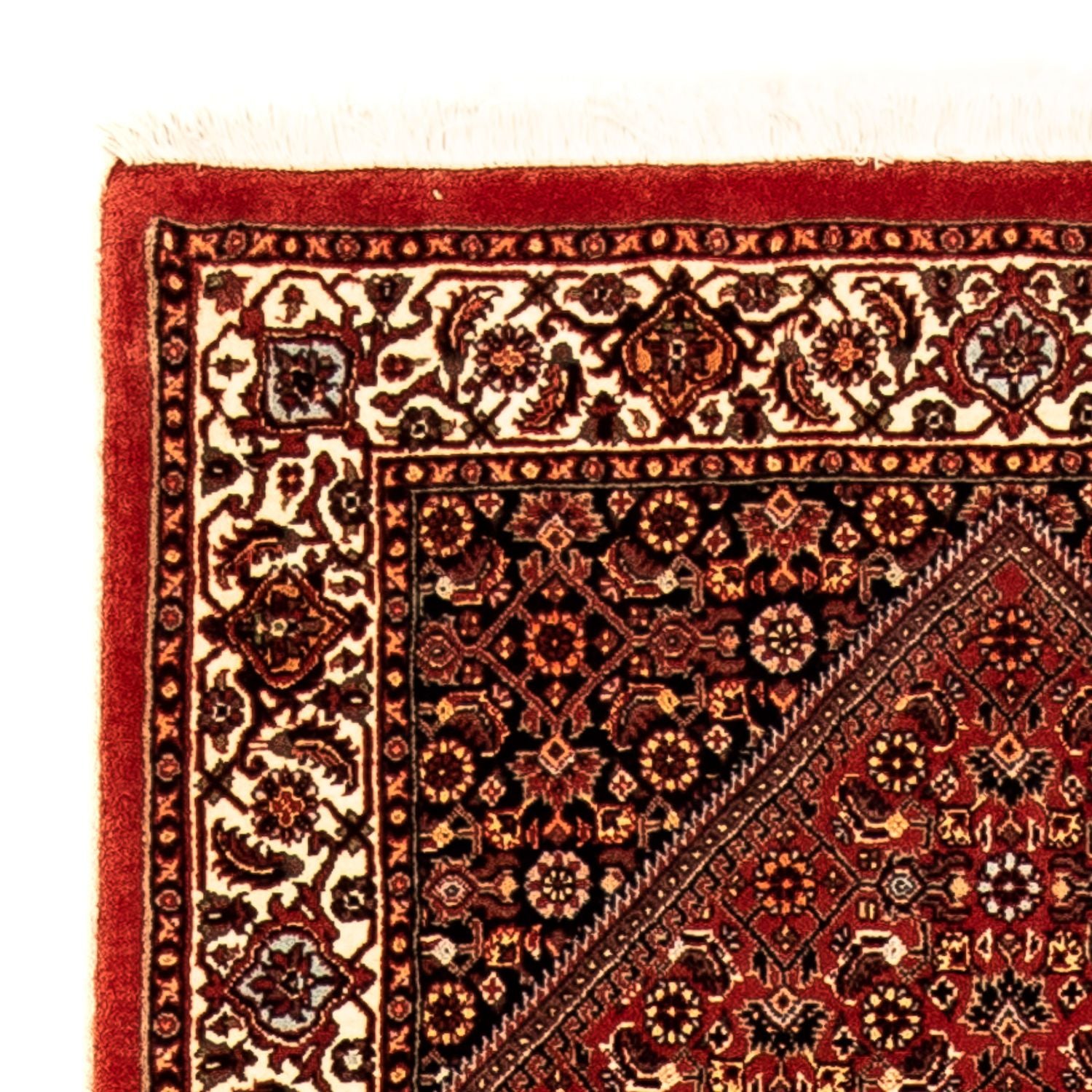 Alfombra de pasillo Alfombra persa - Bidjar - 277 x 80 cm - rojo oscuro