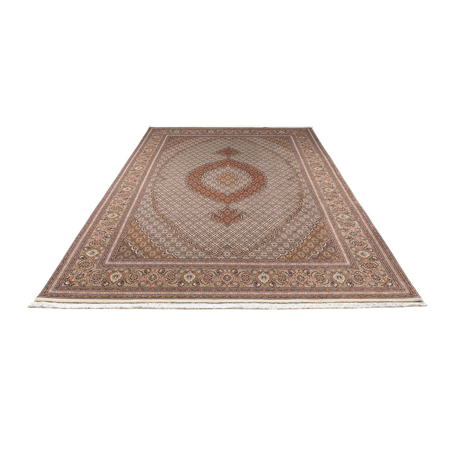 Alfombra persa - Tabriz - 312 x 196 cm - marrón claro