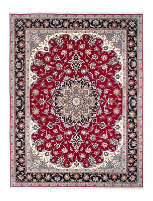 Alfombra Persa - Tabriz - Real - 198 x 154 cm - rojo oscuro
