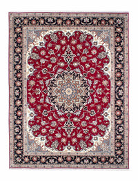 Alfombra Persa - Tabriz - Real - 198 x 154 cm - rojo oscuro
