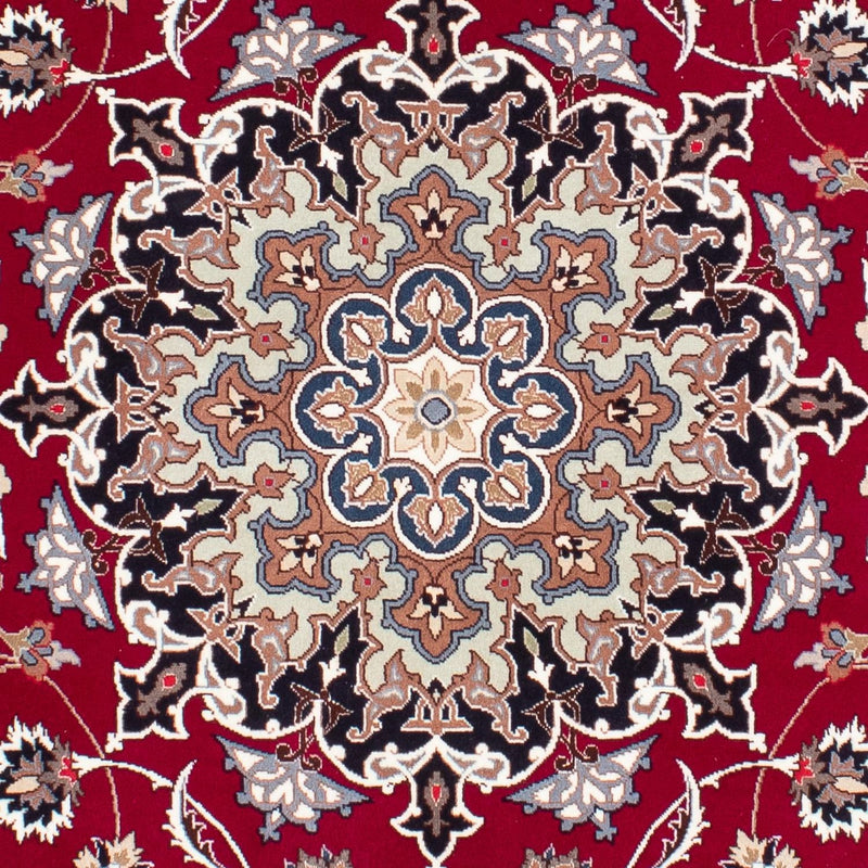 Alfombra Persa - Tabriz - Real - 198 x 154 cm - rojo oscuro