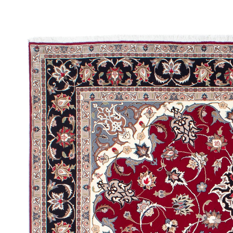 Alfombra Persa - Tabriz - Real - 198 x 154 cm - rojo oscuro