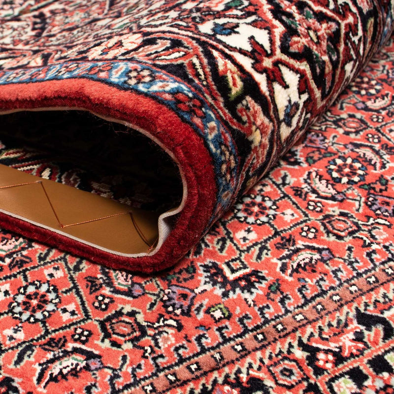 Alfombra persa - Bidjar - 259 x 201 cm - rojo oscuro