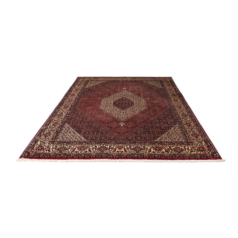 Alfombra persa - Bidjar - 259 x 201 cm - rojo oscuro