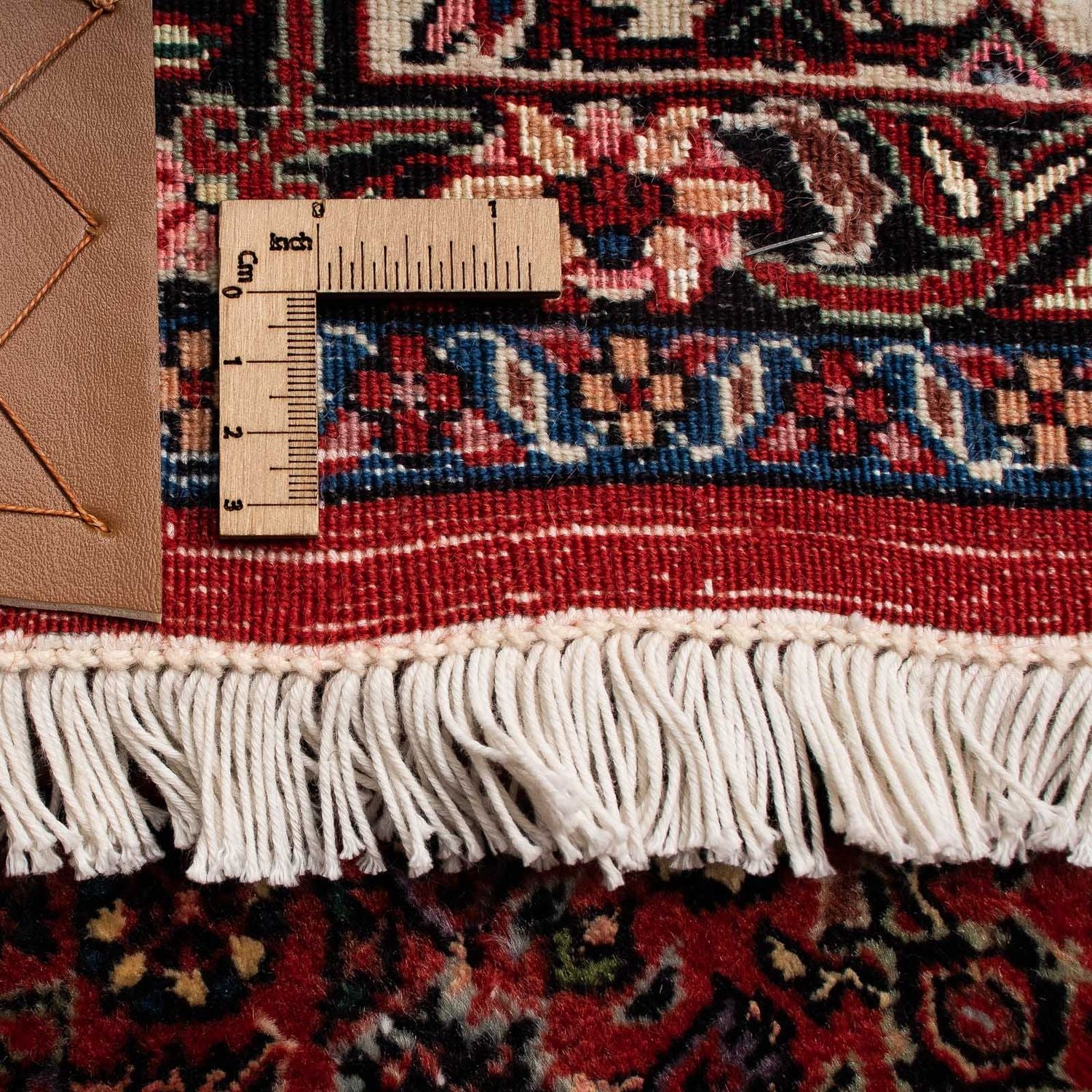 Alfombra persa - Bidjar - 259 x 201 cm - rojo oscuro