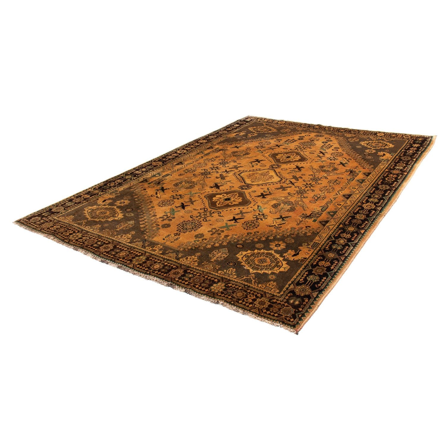 Alfombra persa - Nómada - 300 x 207 cm - marrón