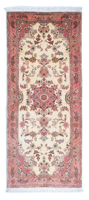 Alfombra de pasillo Alfombra Persa - Tabriz - Real - 198 x 83 cm - beige
