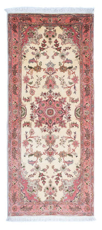Alfombra de pasillo Alfombra Persa - Tabriz - Real - 198 x 83 cm - beige