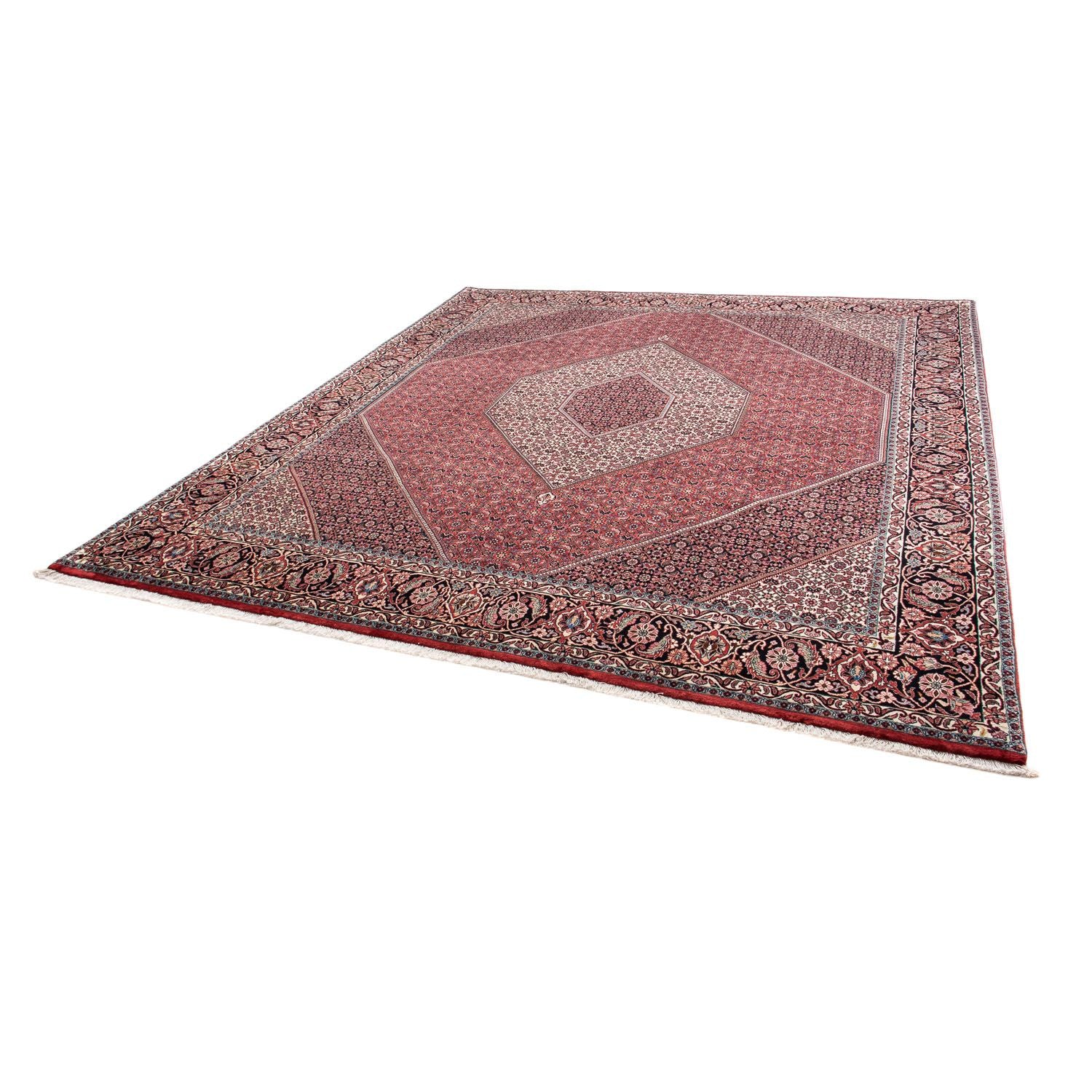 Alfombra persa - Bidjar - 295 x 253 cm - rojo oscuro