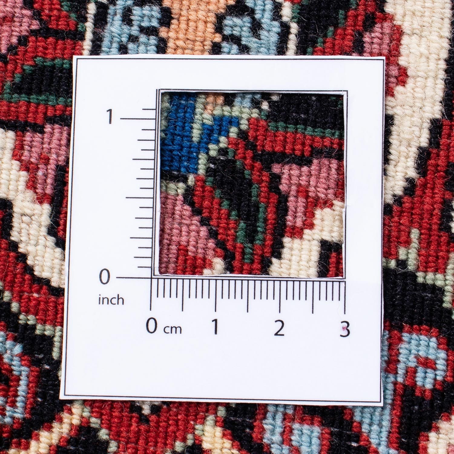 Alfombra persa - Bidjar - 295 x 253 cm - rojo oscuro