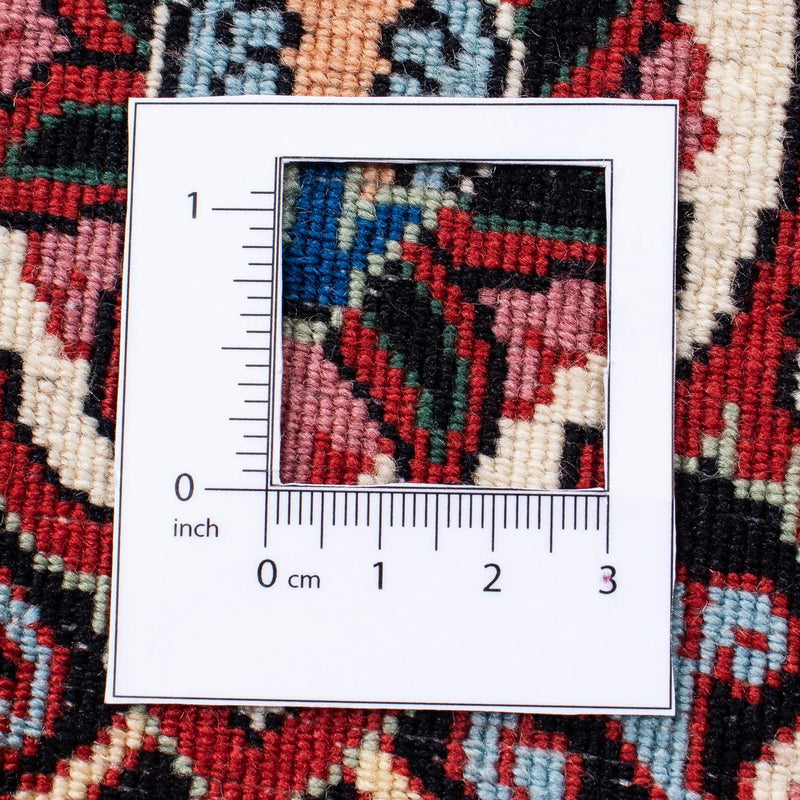 Alfombra persa - Bidjar - 295 x 253 cm - rojo oscuro