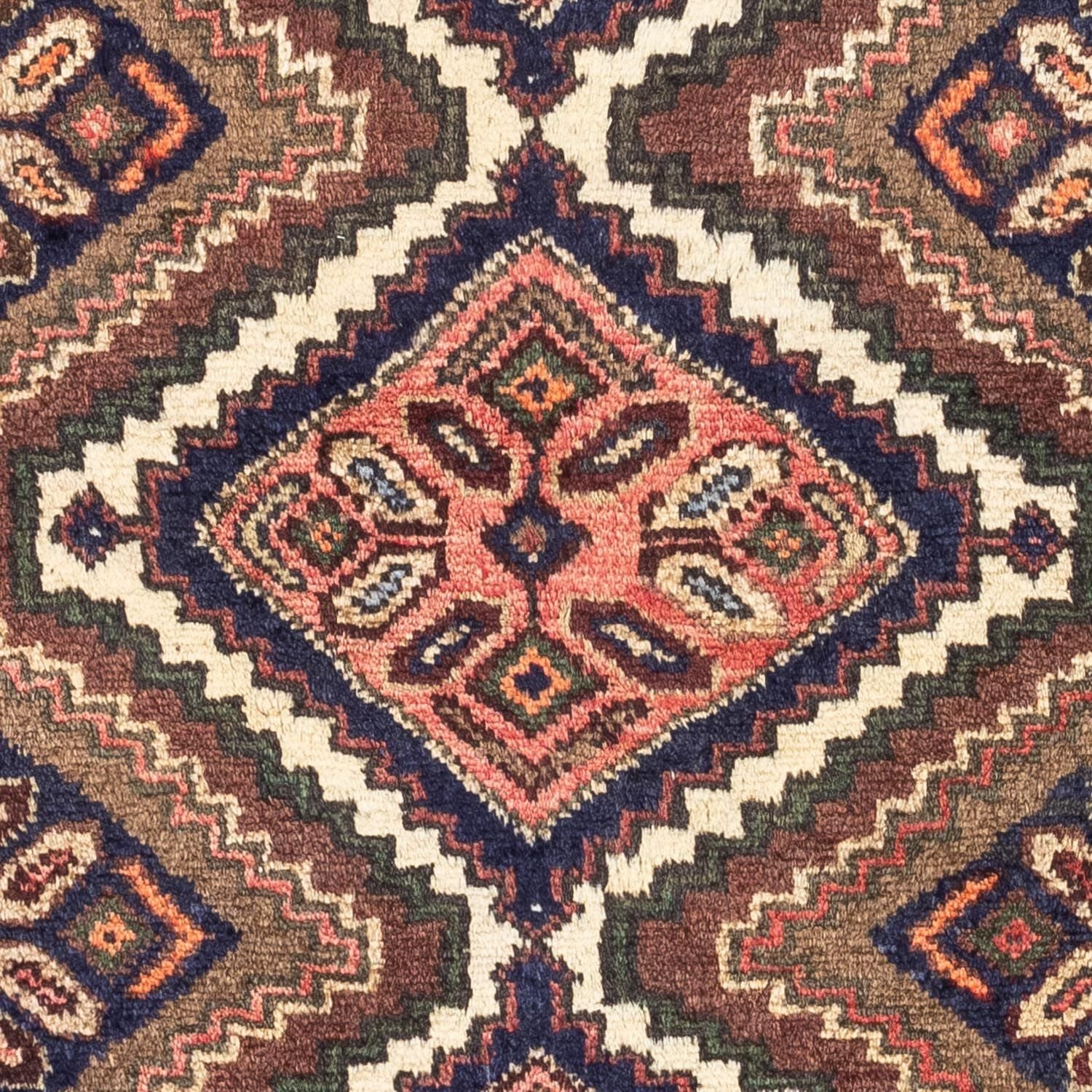 Alfombra persa - Nómada - 120 x 73 cm - rojo claro