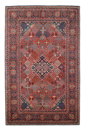 Alfombra persa - Keshan - 207 x 130 cm - marrón