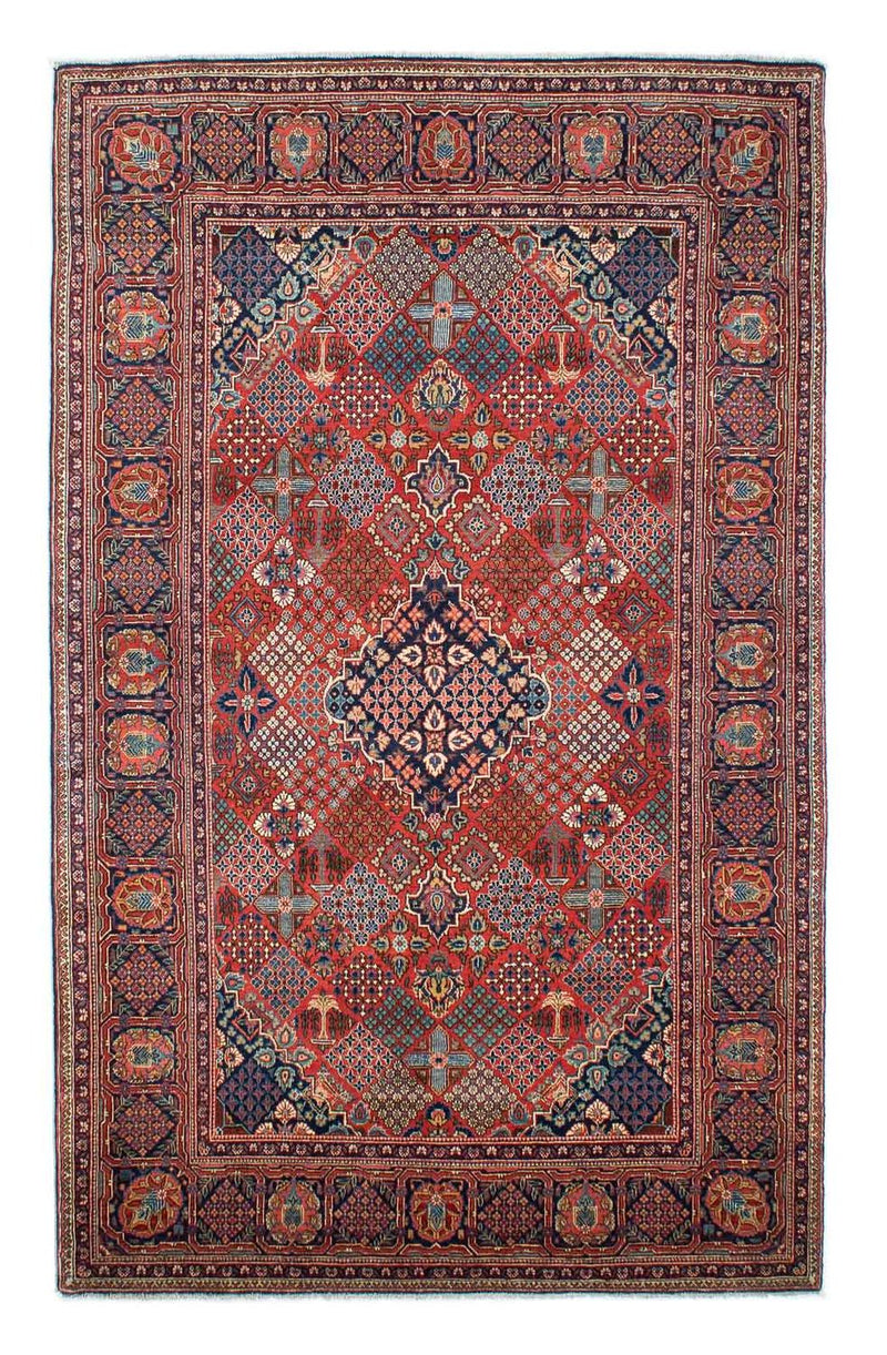 Alfombra persa - Keshan - 207 x 130 cm - marrón