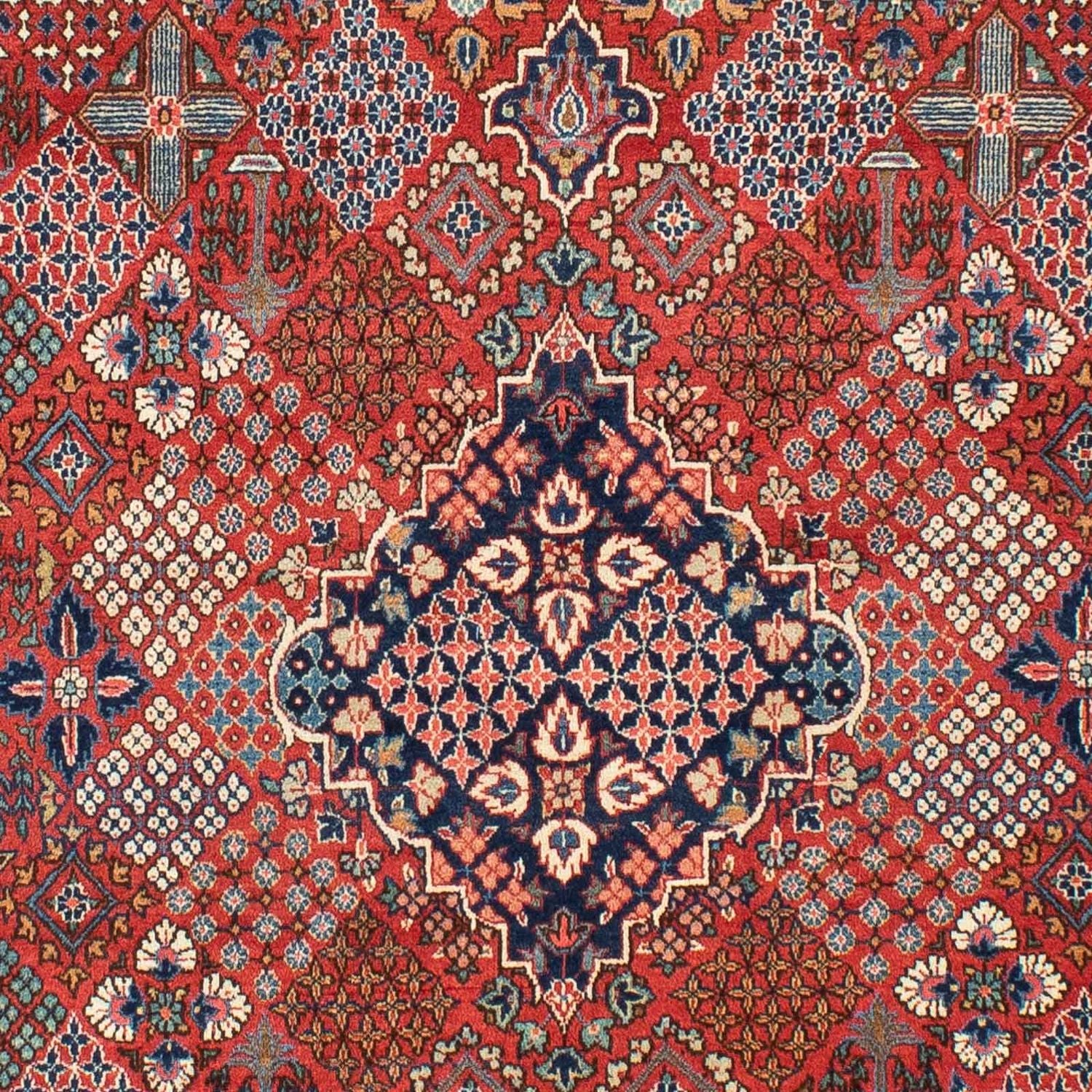 Alfombra persa - Keshan - 207 x 130 cm - marrón