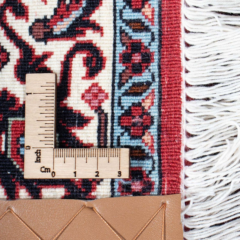 Alfombra de pasillo Alfombra persa - Bidjar - 198 x 73 cm - rojo oscuro