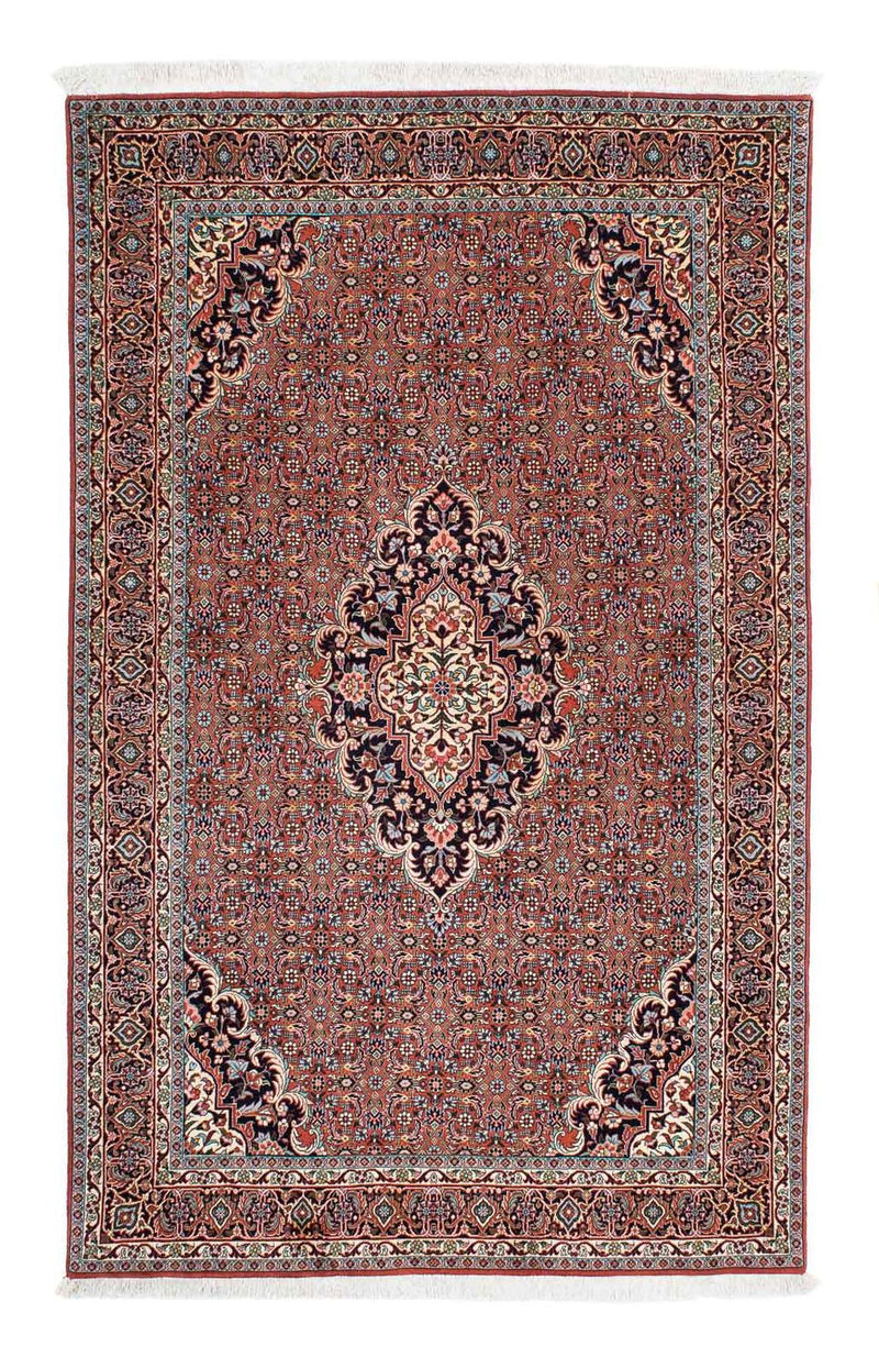 Alfombra persa - Bidjar - 210 x 130 cm - rojo claro