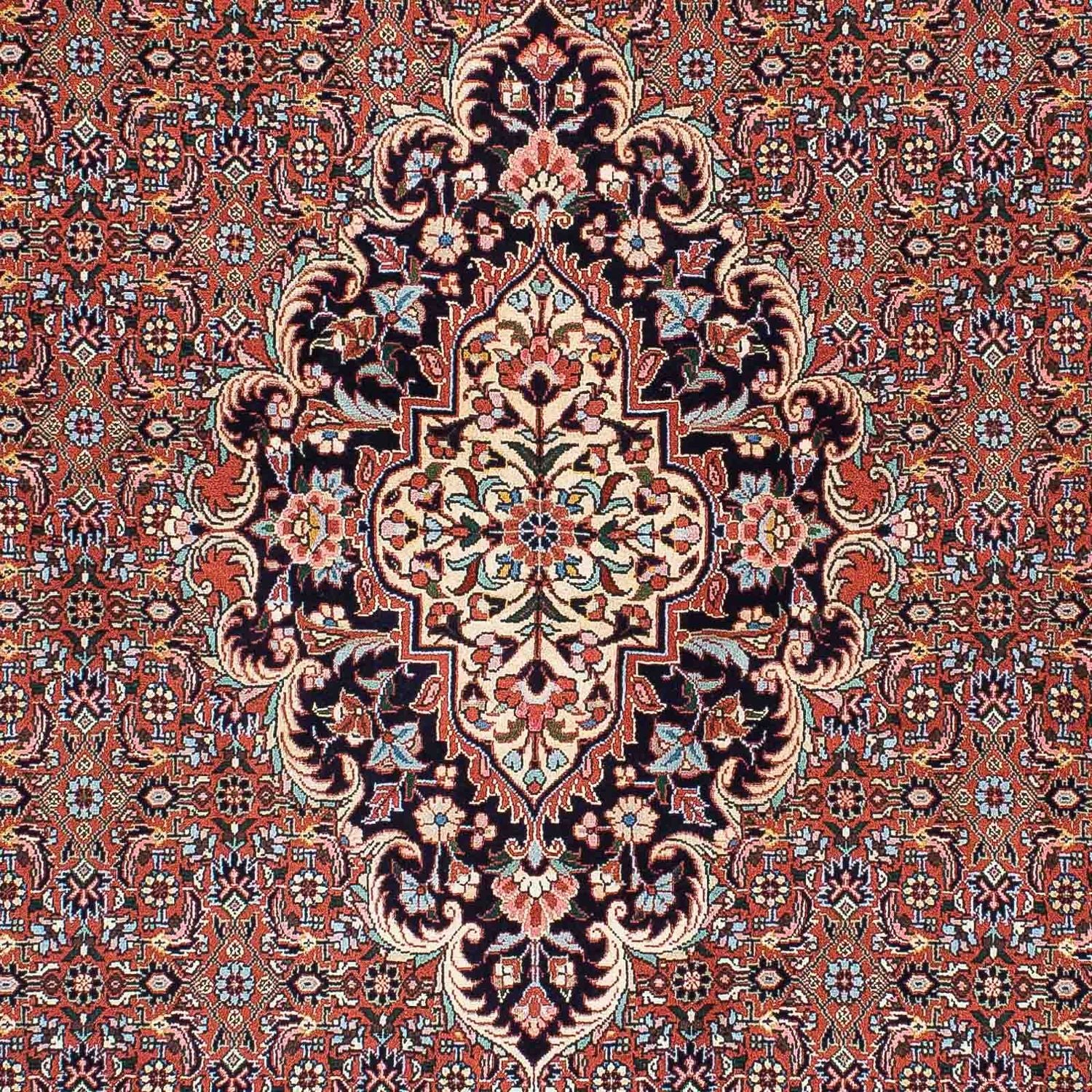 Alfombra persa - Bidjar - 210 x 130 cm - rojo claro