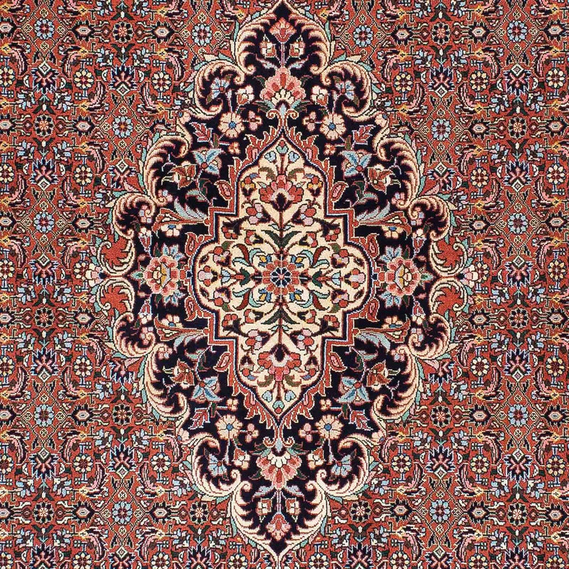 Alfombra persa - Bidjar - 210 x 130 cm - rojo claro