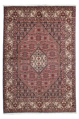 Alfombra persa - Bidjar - 214 x 140 cm - rojo