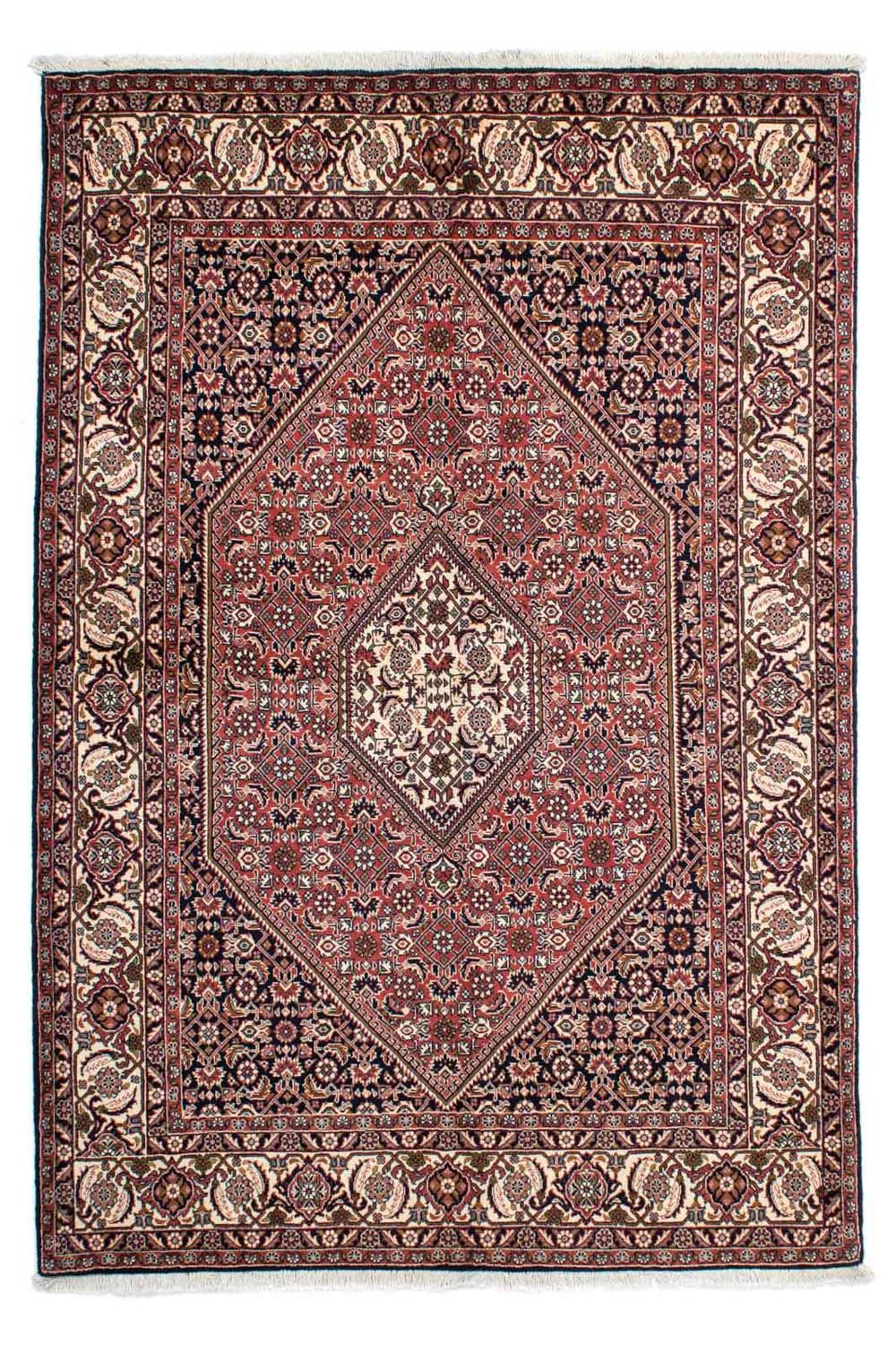 Alfombra persa - Bidjar - 214 x 140 cm - rojo