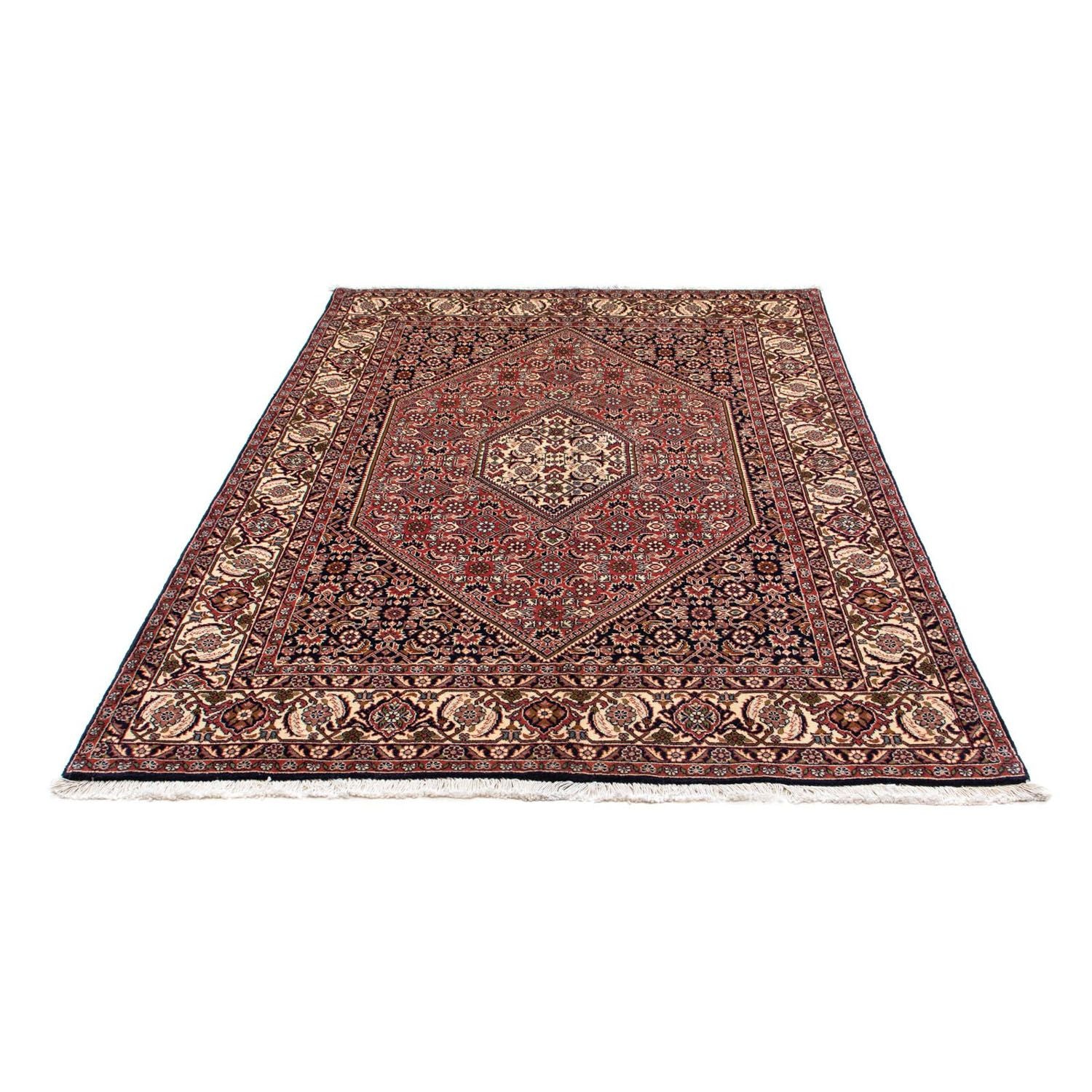 Alfombra persa - Bidjar - 214 x 140 cm - rojo